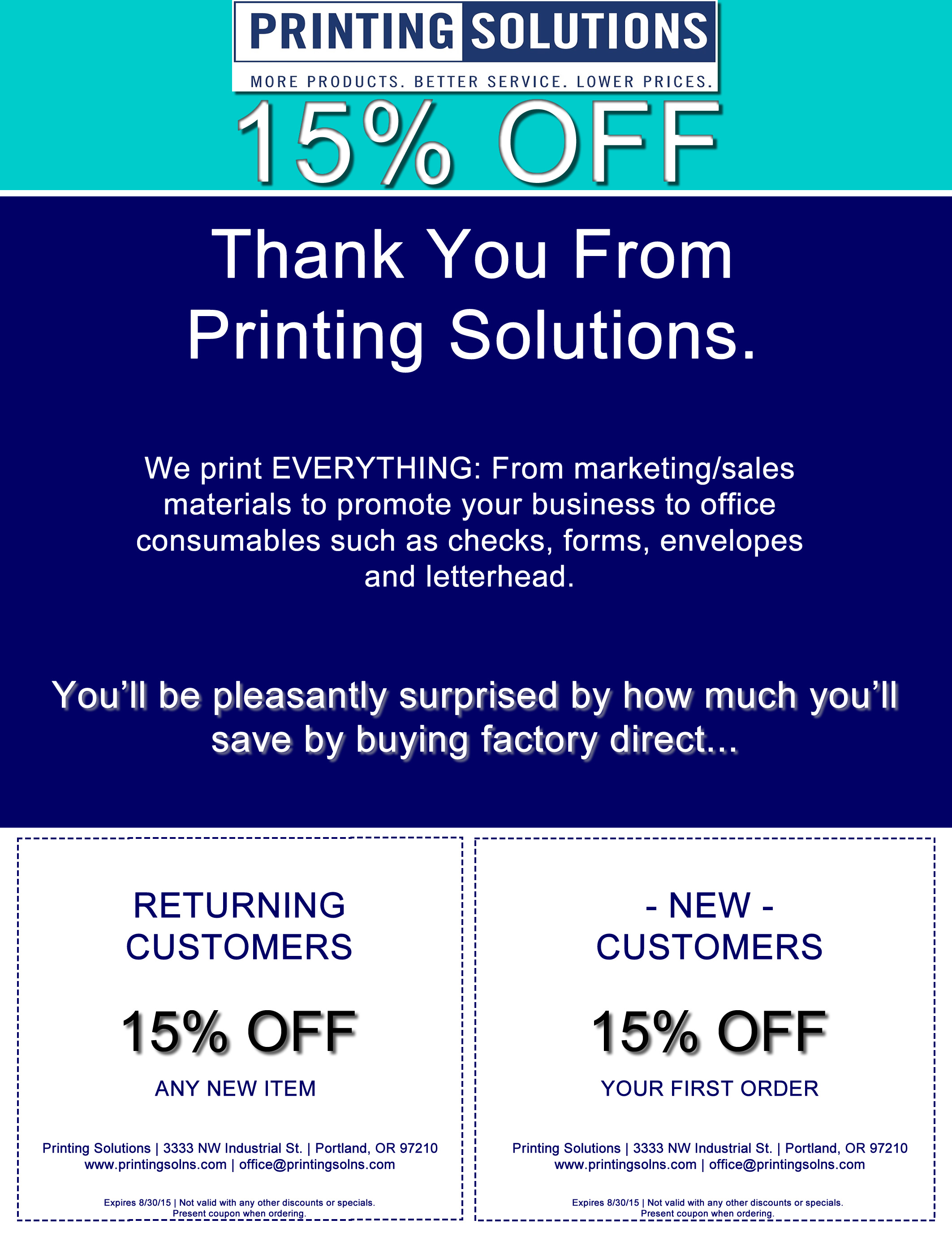 Coupon 2 | Printing Solutions